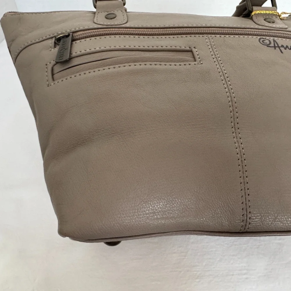 Anuschka Satchel Crossbody NEW with Tags 540-DRD-0 Dreamy Dahlias Bronze Signed